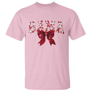 Vintage Bama Coquette Bow T Shirt Retro Varsity Alabama Football Lover AL State TS10 Light Pink Print Your Wear