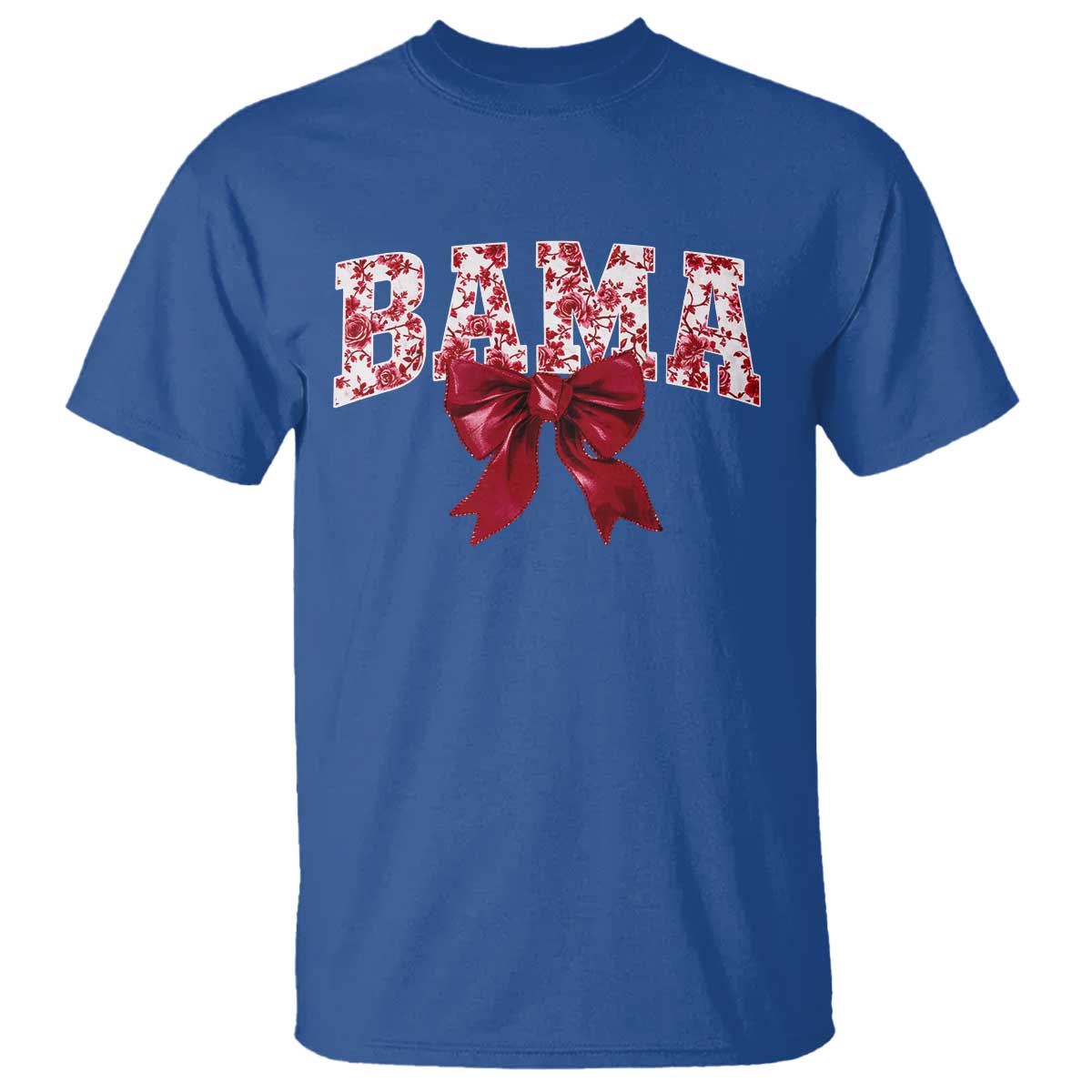 Vintage Bama Coquette Bow T Shirt Retro Varsity Alabama Football Lover AL State TS10 Royal Blue Print Your Wear