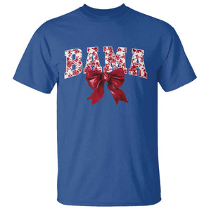 Vintage Bama Coquette Bow T Shirt Retro Varsity Alabama Football Lover AL State TS10 Royal Blue Print Your Wear