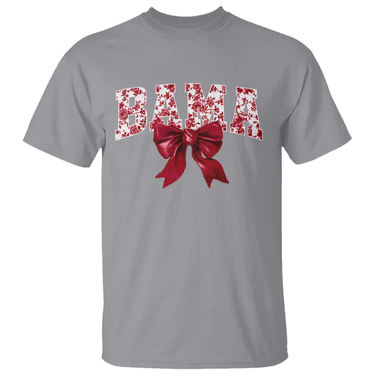 Vintage Bama Coquette Bow T Shirt Retro Varsity Alabama Football Lover AL State TS10 Sport Gray Print Your Wear