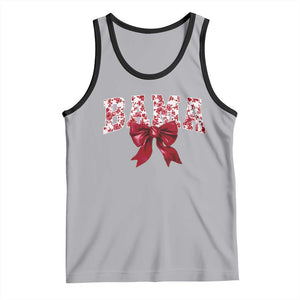 Vintage Bama Coquette Bow Tank Top Retro Varsity Alabama Football Lover AL State TS10 Athletic Heather Black Print Your Wear