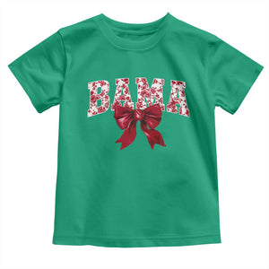 Vintage Bama Coquette Bow Toddler T Shirt Retro Varsity Alabama Football Lover AL State TS10 Irish Green Print Your Wear