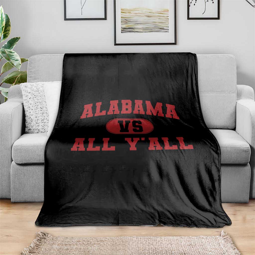 Alabama Fan Throw Blanket Vintage Sports Design Red Design Game Day TS10 Print Your Wear