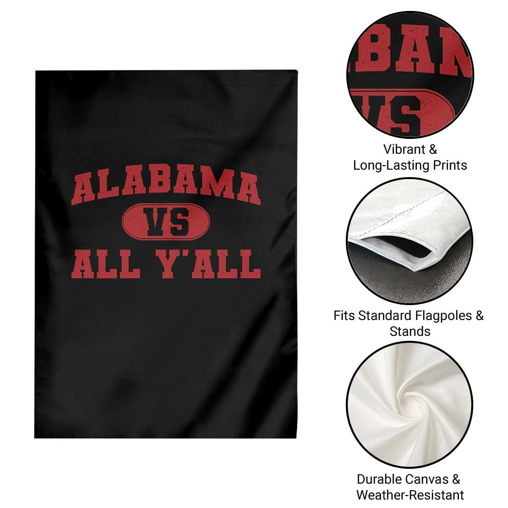 Alabama Fan Garden Flag Vintage Sports Design Red Design Game Day TS10 Print Your Wear