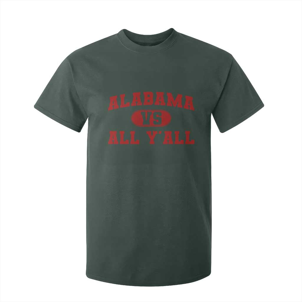 Alabama Fan T Shirt For Kid Vintage Sports Design Red Design Game Day TS10 Dark Forest Green Print Your Wear