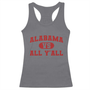 Alabama Fan Racerback Tank Top Vintage Sports Design Red Design Game Day TS10 Charcoal Print Your Wear