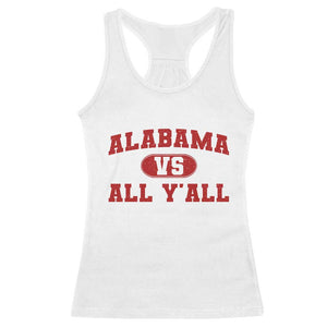 Alabama Fan Racerback Tank Top Vintage Sports Design Red Design Game Day TS10 White Print Your Wear
