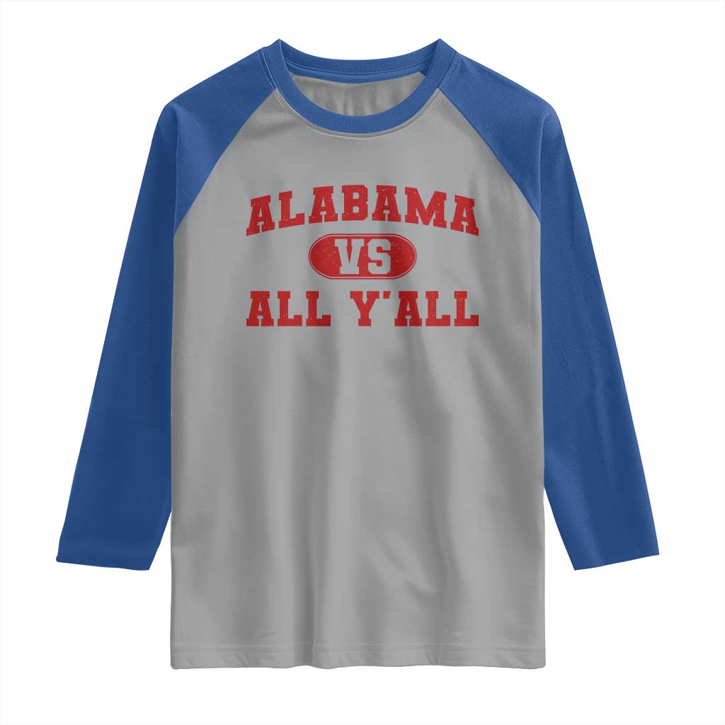 Alabama Fan Raglan Shirt Vintage Sports Design Red Design Game Day TS10 Sport Gray Royal Print Your Wear