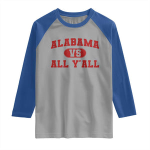 Alabama Fan Raglan Shirt Vintage Sports Design Red Design Game Day TS10 Sport Gray Royal Print Your Wear