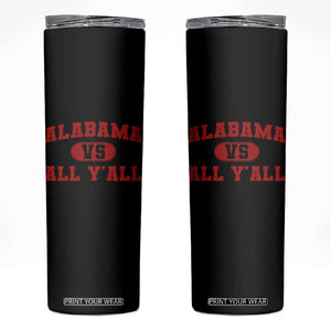 Alabama Fan Skinny Tumbler Vintage Sports Design Red Design Game Day TS10 Black Print Your Wear
