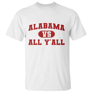 Alabama Fan T Shirt Vintage Sports Design Red Design Game Day TS10 White Print Your Wear
