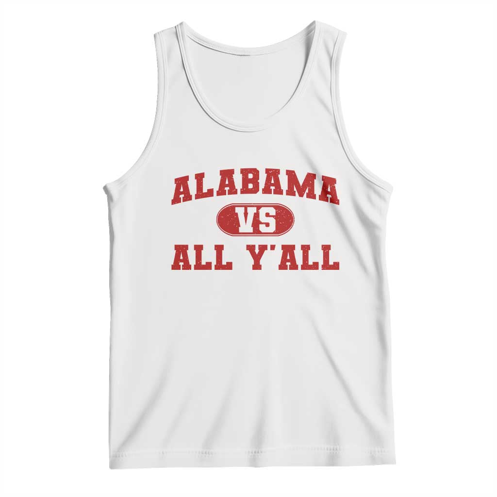 Alabama Fan Tank Top Vintage Sports Design Red Design Game Day TS10 White Print Your Wear