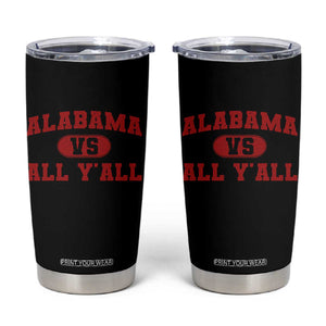 Alabama Fan Tumbler Cup Vintage Sports Design Red Design Game Day TS10 Black Print Your Wear