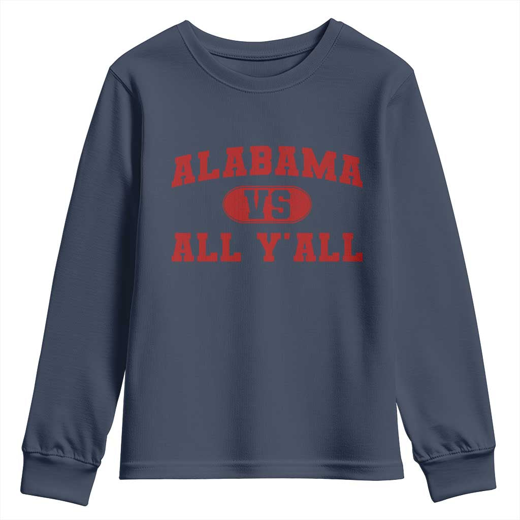Alabama Fan Youth Sweatshirt Vintage Sports Design Red Design Game Day TS10 Navy Print Your Wear