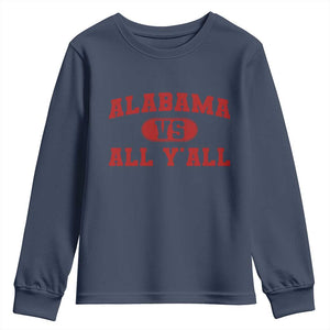 Alabama Fan Youth Sweatshirt Vintage Sports Design Red Design Game Day TS10 Navy Print Your Wear