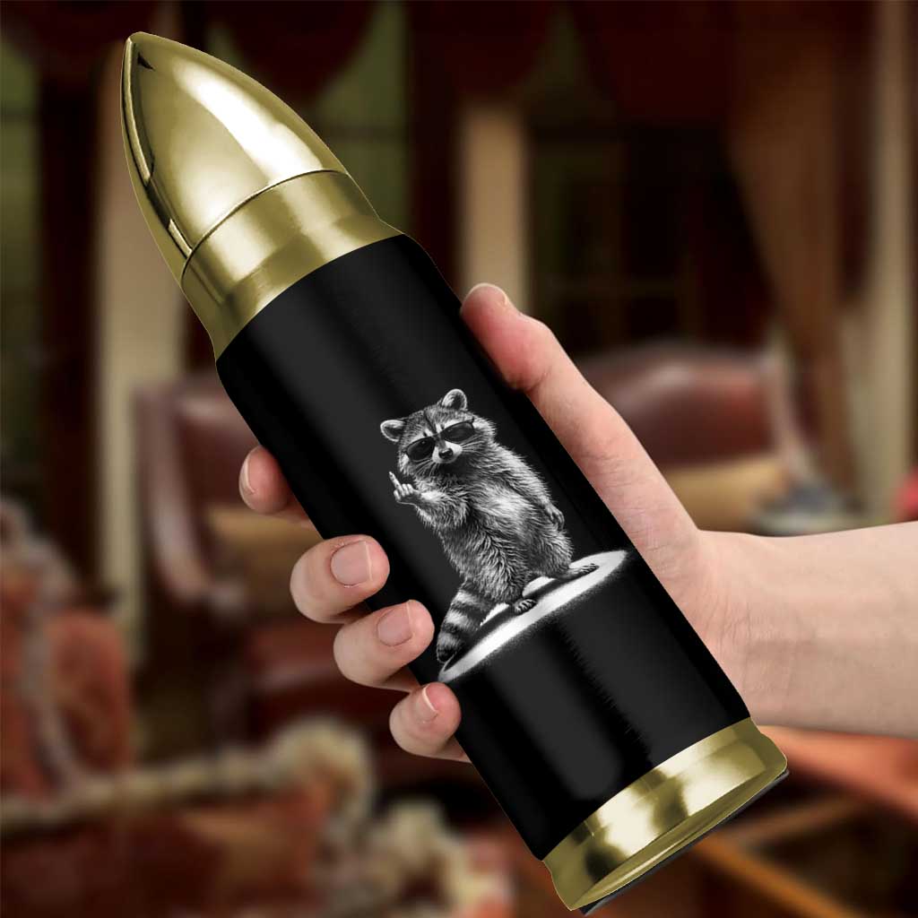 Raccoon Meme Bullet Tumbler Middle Finger Trash Panda Sarcastic Humor TS10 Print Your Wear