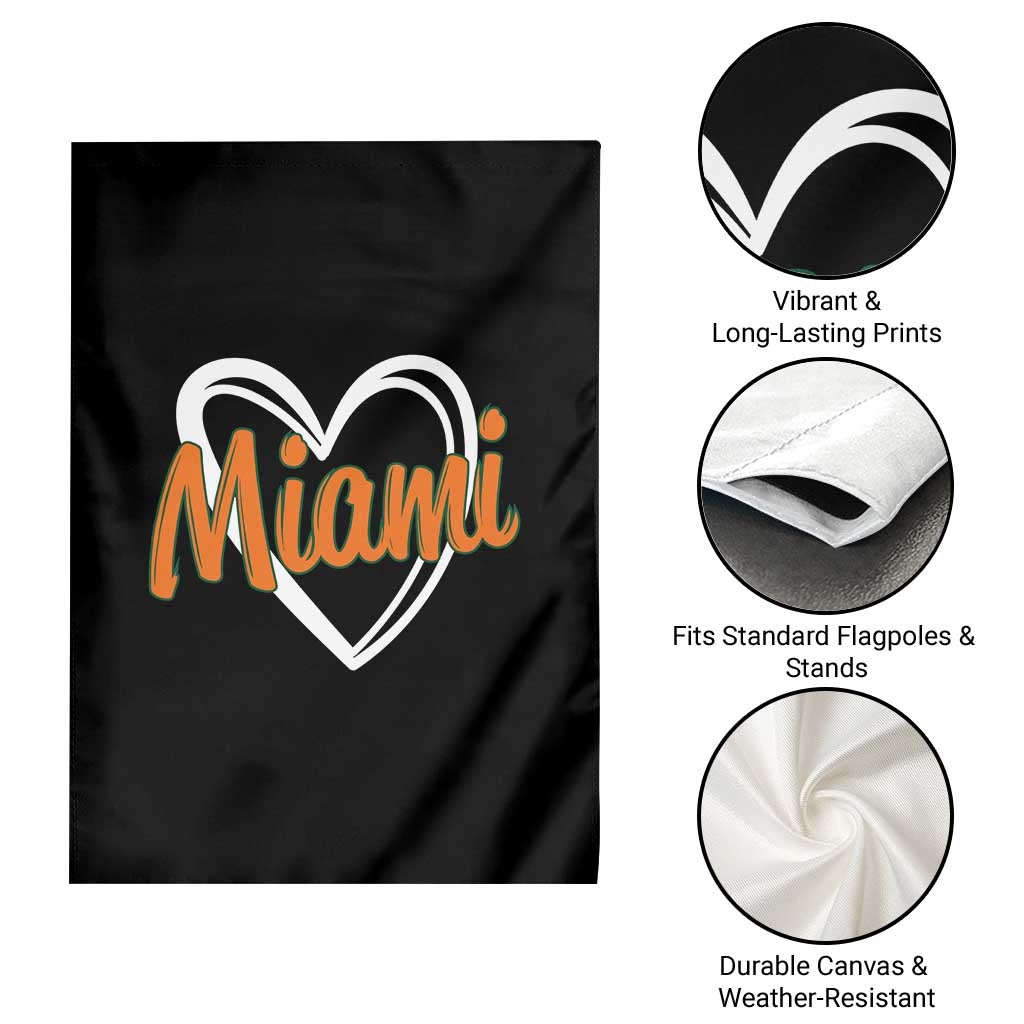 Vintage Miami Garden Flag Classic Retro City Heart TS10 Print Your Wear