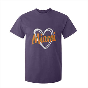 Vintage Miami T Shirt For Kid Classic Retro City Heart TS10 Purple Print Your Wear