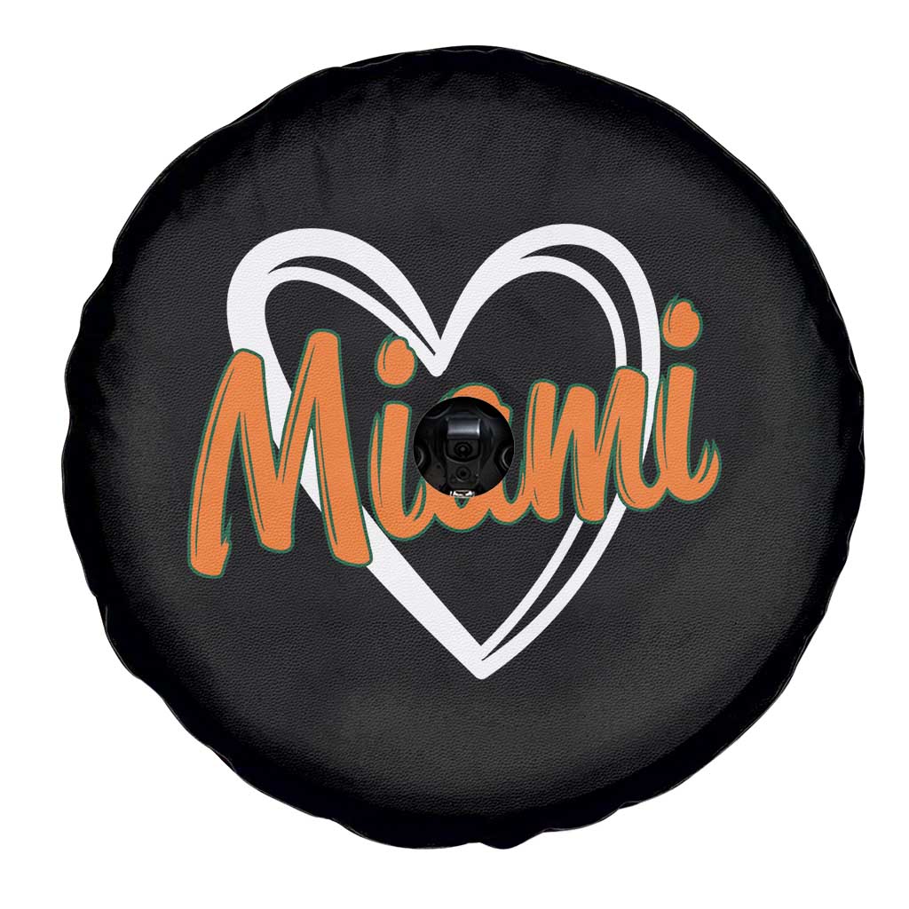 Vintage Miami Spare Tire Cover Classic Retro City Heart TS10 Print Your Wear