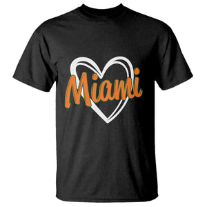Vintage Miami T Shirt Classic Retro City Heart TS10 Black Print Your Wear
