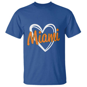 Vintage Miami T Shirt Classic Retro City Heart TS10 Royal Blue Print Your Wear