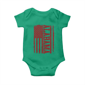 Vintage Alabama Fan Baby Onesie Classic Retro City USA Flag Game Day TS10 Irish Green Print Your Wear