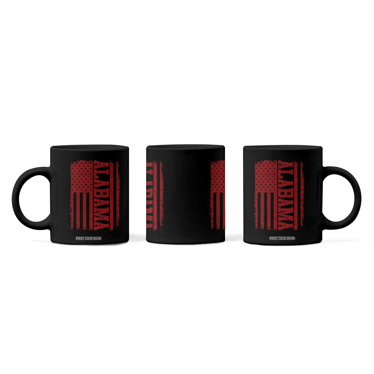 Vintage Alabama Fan Coffee Mug Classic Retro City USA Flag Game Day TS10 Print Your Wear