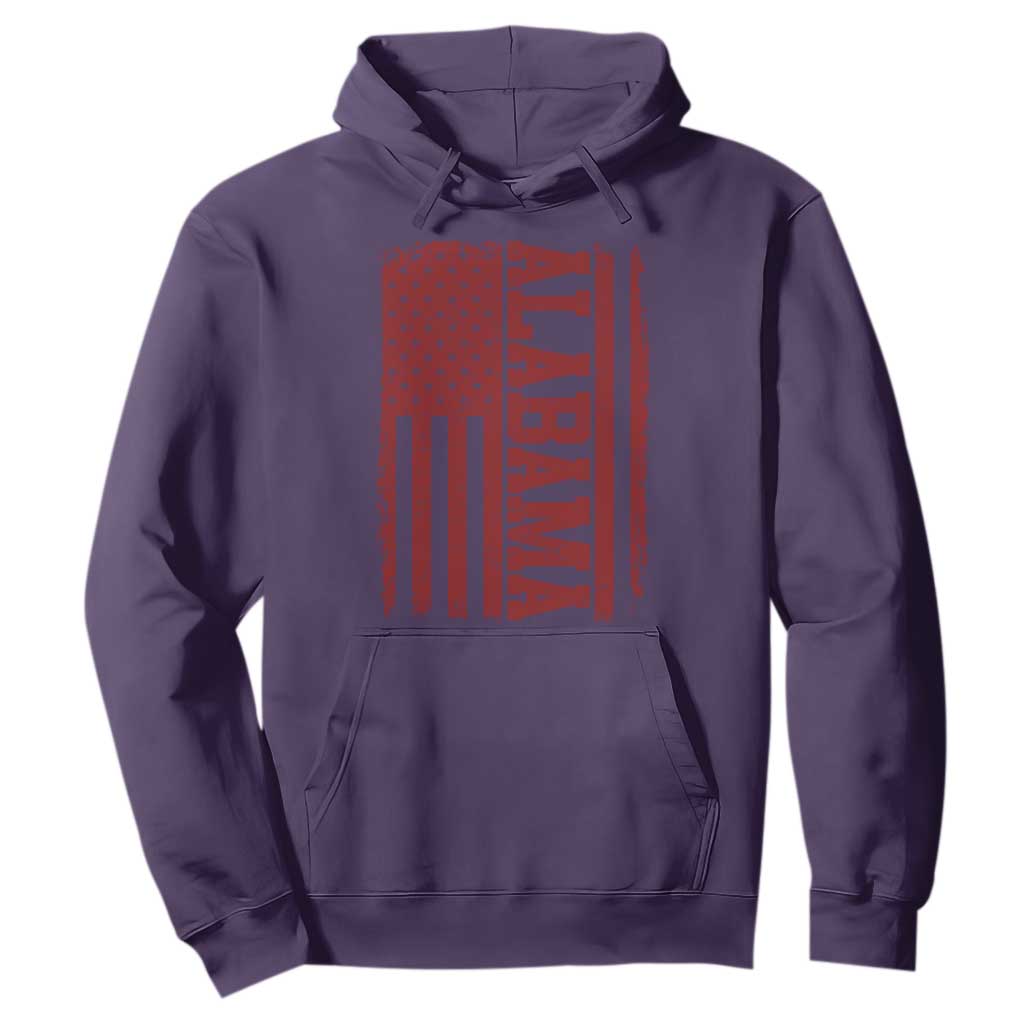 Vintage Alabama Fan Hoodie Classic Retro City USA Flag Game Day TS10 Purple Print Your Wear