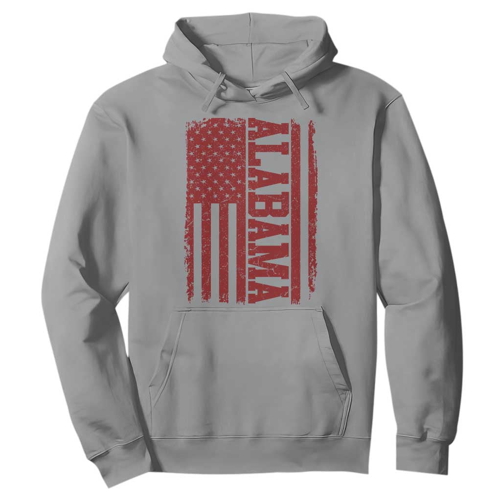 Vintage Alabama Fan Hoodie Classic Retro City USA Flag Game Day TS10 Sport Gray Print Your Wear