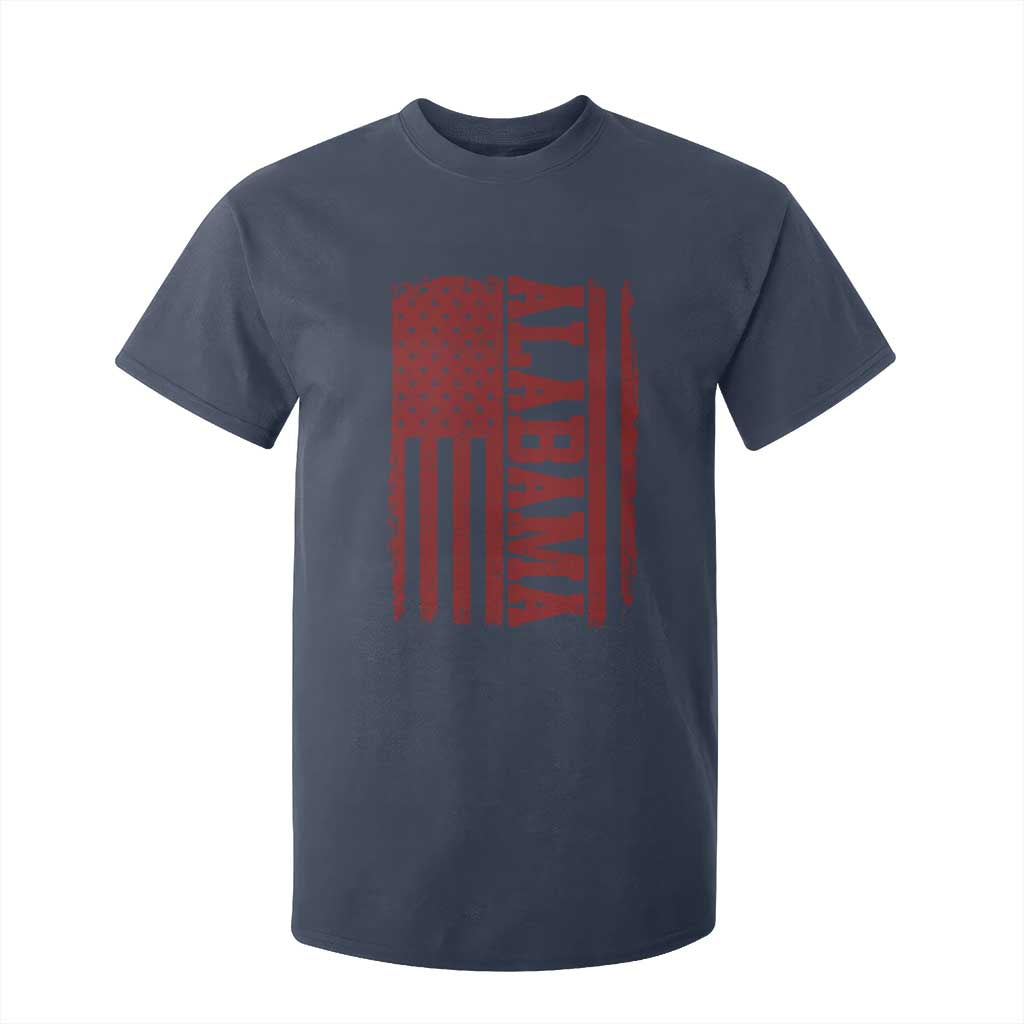 Vintage Alabama Fan T Shirt For Kid Classic Retro City USA Flag Game Day TS10 Navy Print Your Wear