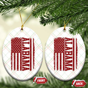 Vintage Alabama Fan Ceramic Ornament Classic Retro City USA Flag Game Day TS10 Print Your Wear