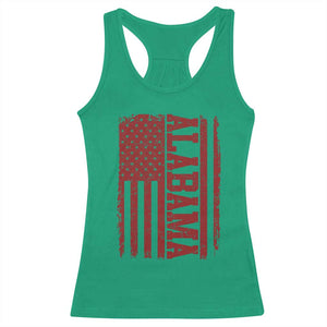 Vintage Alabama Fan Racerback Tank Top Classic Retro City USA Flag Game Day TS10 Irish Green Print Your Wear