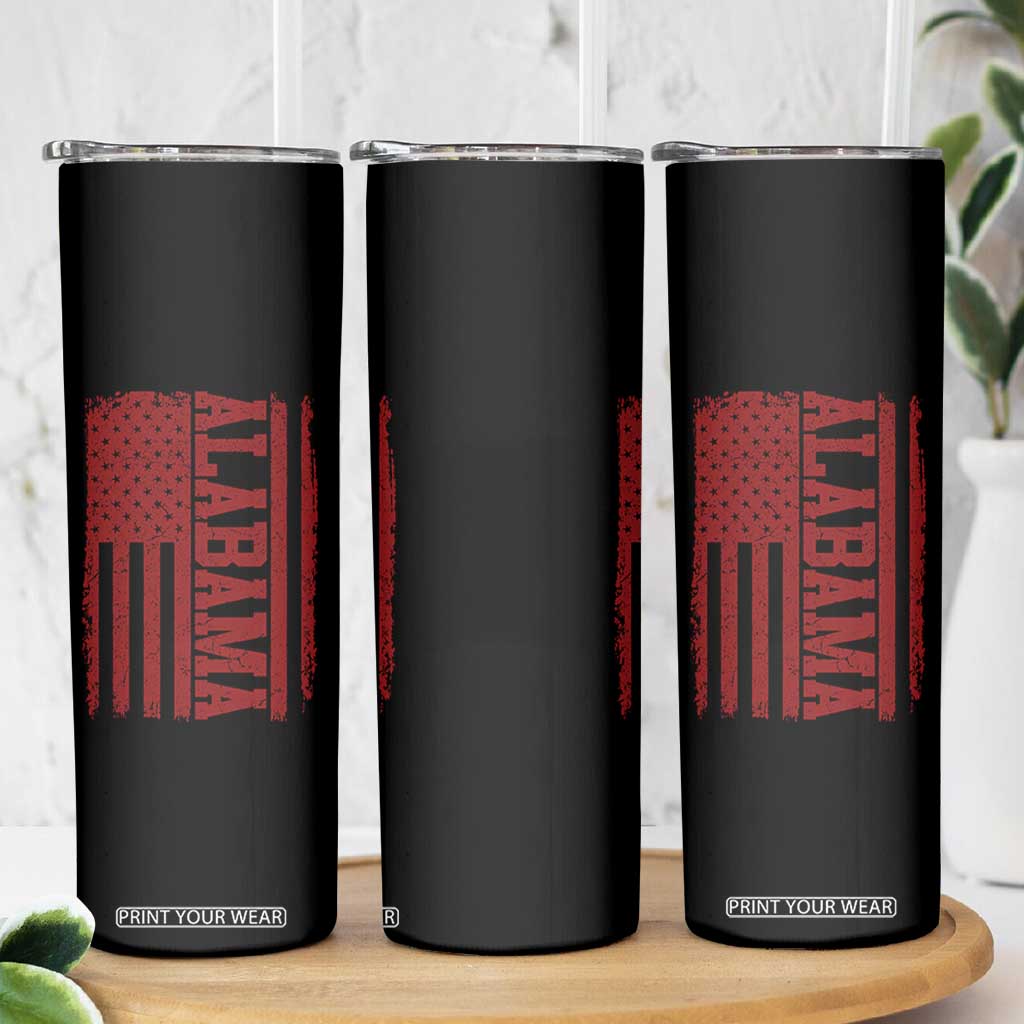 Vintage Alabama Fan Skinny Tumbler Classic Retro City USA Flag Game Day TS10 Print Your Wear