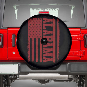 Vintage Alabama Fan Spare Tire Cover Classic Retro City USA Flag Game Day TS10 Black Print Your Wear