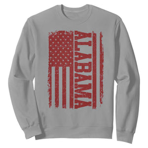 Vintage Alabama Fan Sweatshirt Classic Retro City USA Flag Game Day TS10 Sport Gray Print Your Wear