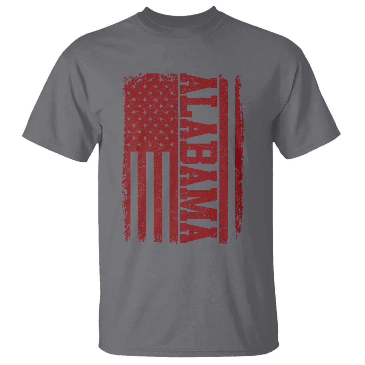 Vintage Alabama Fan T Shirt Classic Retro City USA Flag Game Day TS10 Charcoal Print Your Wear