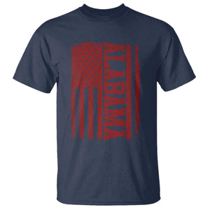 Vintage Alabama Fan T Shirt Classic Retro City USA Flag Game Day TS10 Navy Print Your Wear