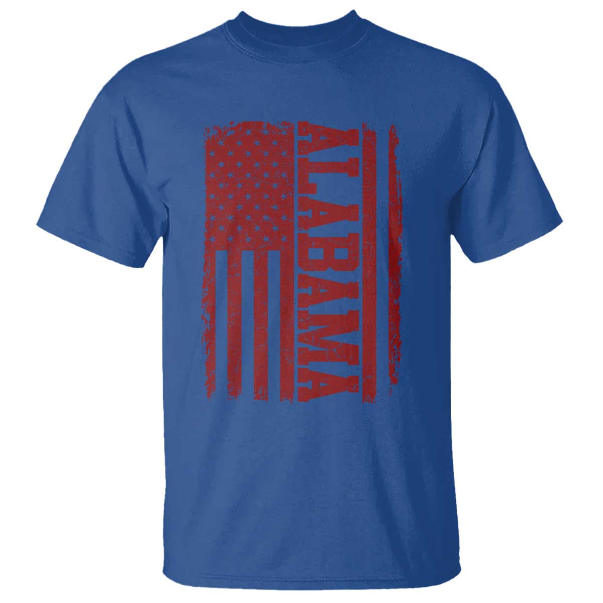 Vintage Alabama Fan T Shirt Classic Retro City USA Flag Game Day TS10 Royal Blue Print Your Wear