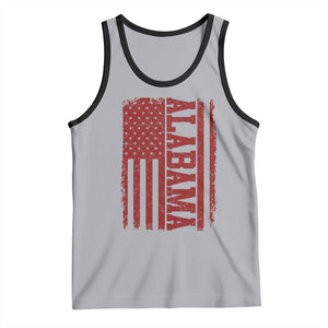 Vintage Alabama Fan Tank Top Classic Retro City USA Flag Game Day TS10 Athletic Heather Black Print Your Wear