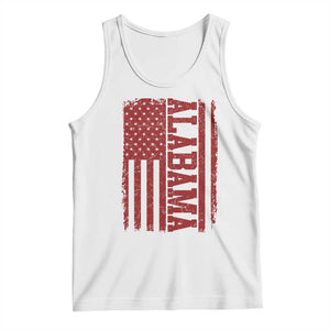 Vintage Alabama Fan Tank Top Classic Retro City USA Flag Game Day TS10 White Print Your Wear