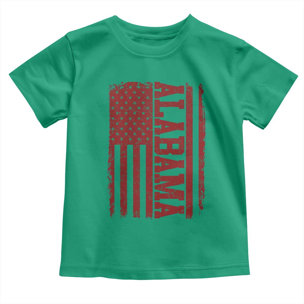 Vintage Alabama Fan Toddler T Shirt Classic Retro City USA Flag Game Day TS10 Irish Green Print Your Wear