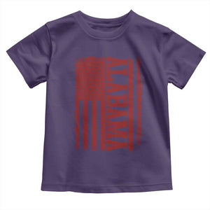 Vintage Alabama Fan Toddler T Shirt Classic Retro City USA Flag Game Day TS10 Purple Print Your Wear