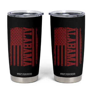 Vintage Alabama Fan Tumbler Cup Classic Retro City USA Flag Game Day TS10 Black Print Your Wear