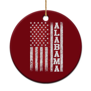 Alabama Fan Ceramic Ornament Classic Retro City USA Flag Patriotic American TS10 1pc Red Print Your Wear
