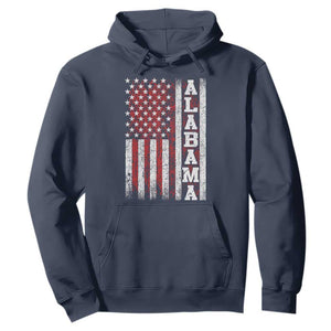 Alabama Fan Hoodie Classic Retro City USA Flag Patriotic American TS10 Navy Print Your Wear