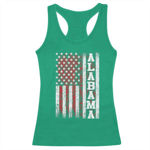 Alabama Fan Racerback Tank Top Classic Retro City USA Flag Patriotic American TS10 Irish Green Print Your Wear