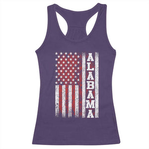 Alabama Fan Racerback Tank Top Classic Retro City USA Flag Patriotic American TS10 Purple Print Your Wear