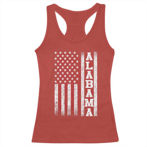 Alabama Fan Racerback Tank Top Classic Retro City USA Flag Patriotic American TS10 Red Print Your Wear