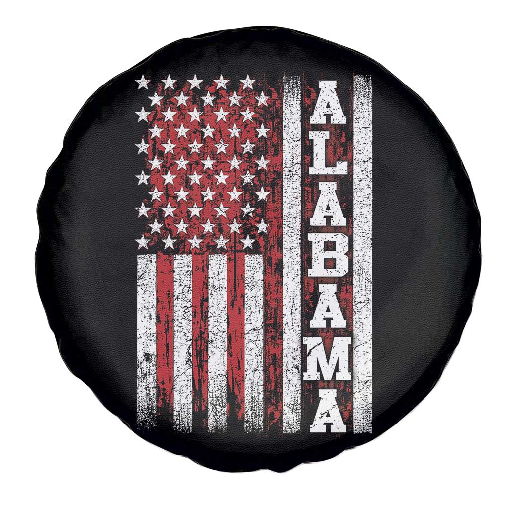 Alabama Fan Spare Tire Cover Classic Retro City USA Flag Patriotic American TS10 Print Your Wear