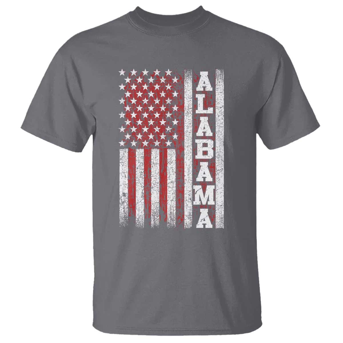 Alabama Fan T Shirt Classic Retro City USA Flag Patriotic American TS10 Charcoal Print Your Wear
